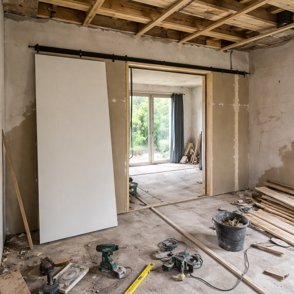 Tussenwand geplaatst in Nijmegen