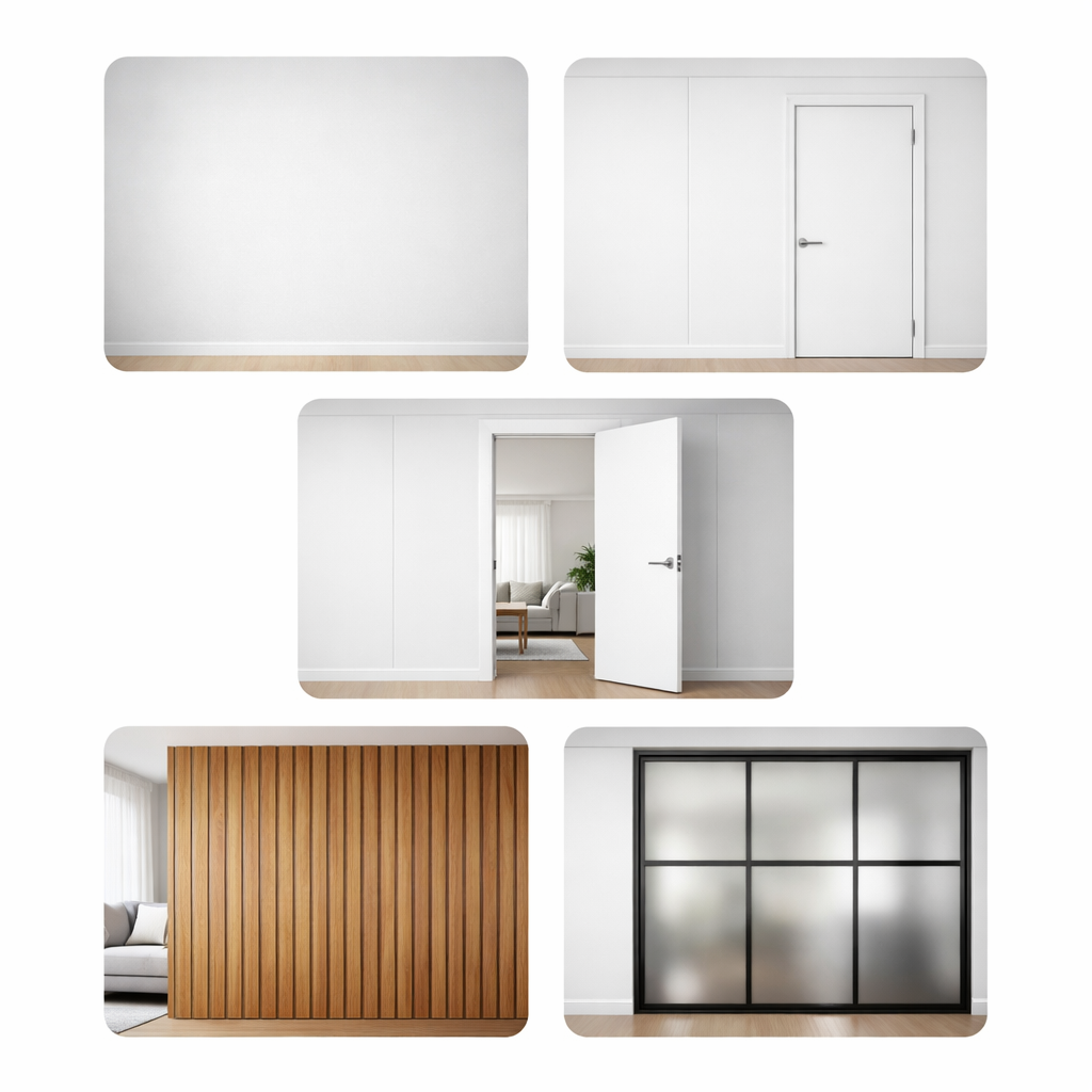 soorten scheidingswanden