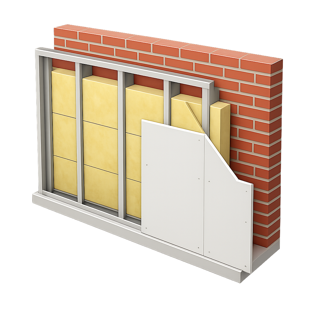 voorzetwand doorsnee