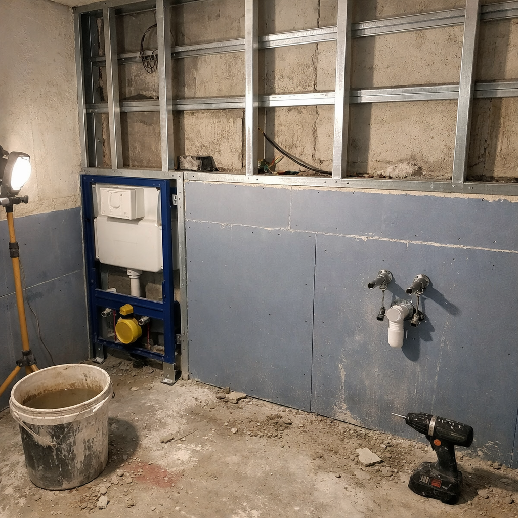 voorzetwand badkamer in almere