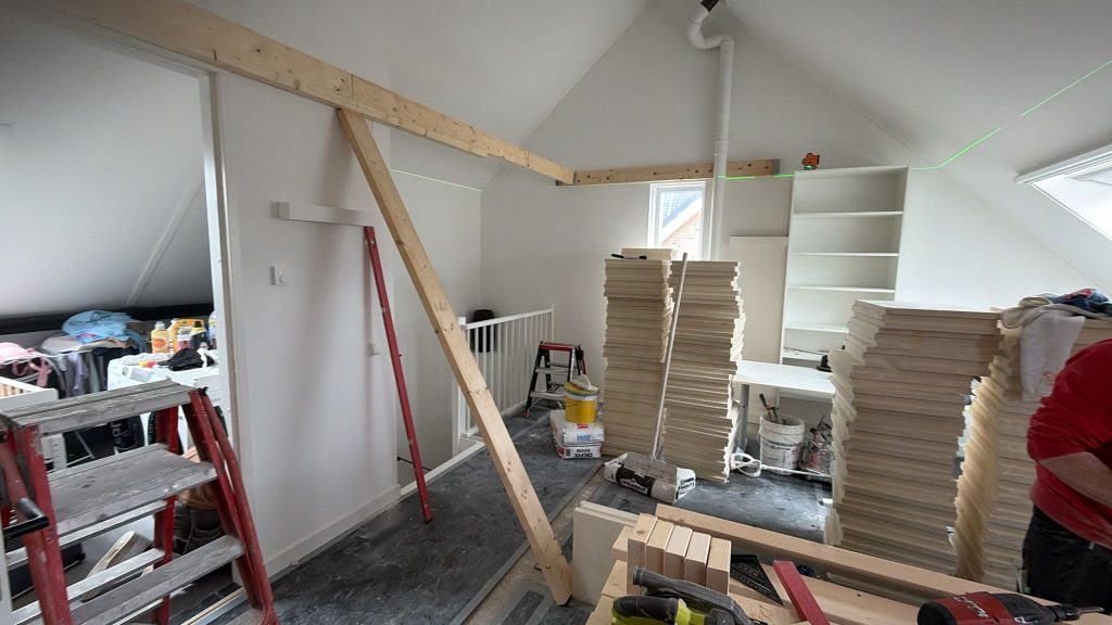 plaatsen van tussenwanden