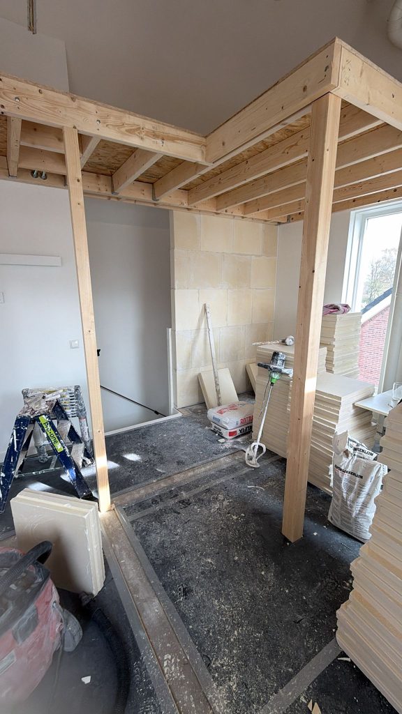 vliering gemaakt op zolder